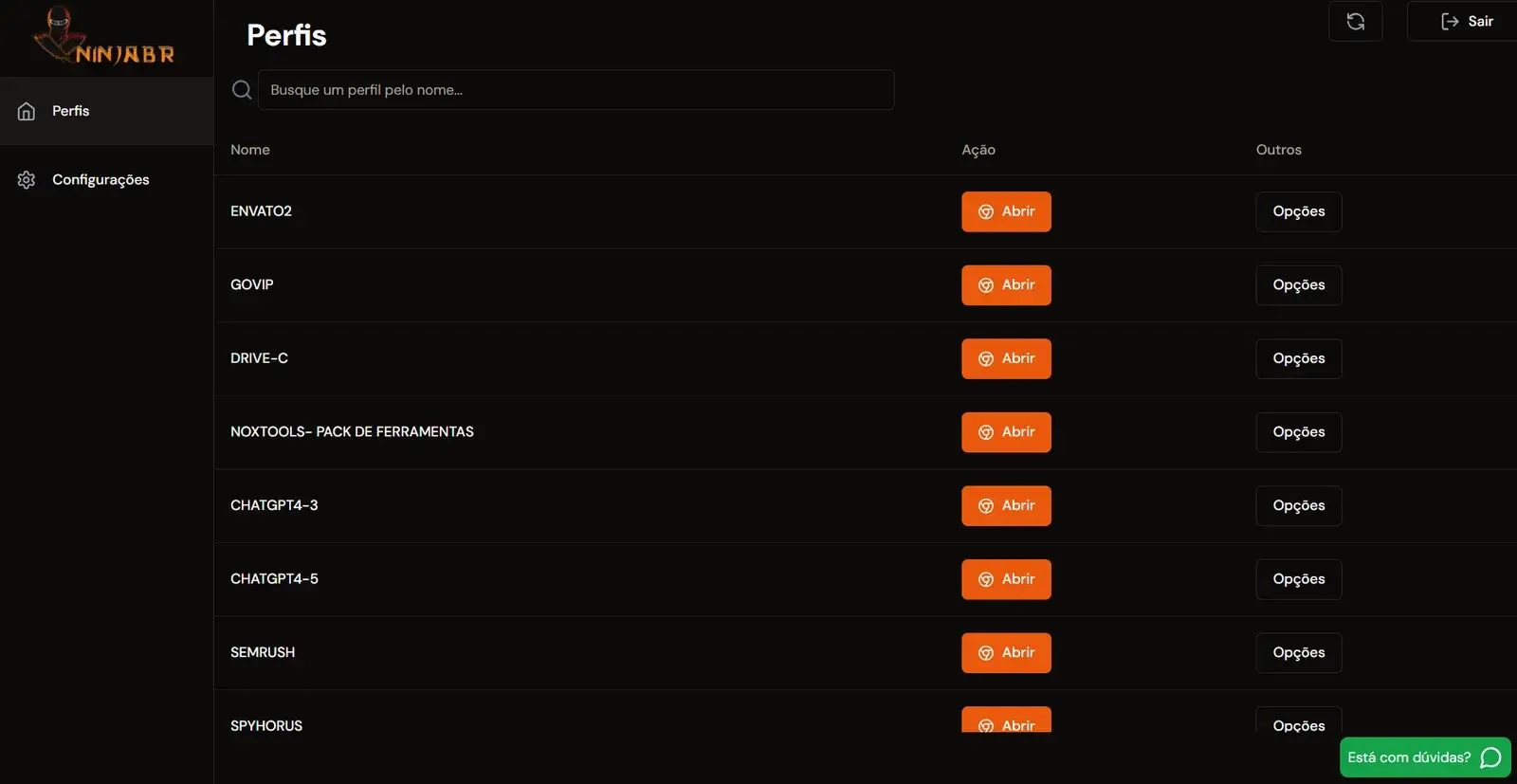 Tela do aplicativo 5