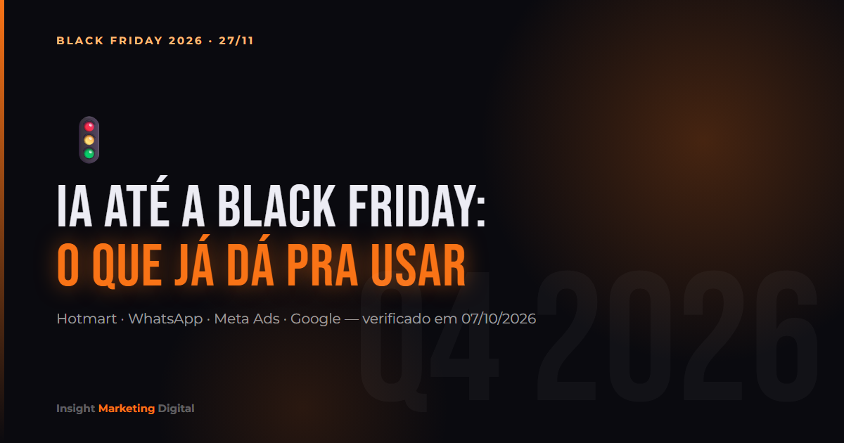 IA no marketing até a Black Friday 2026: o que já dá para usar e o que ainda é promessa